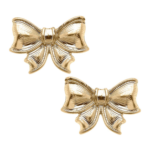 bow stud earrings