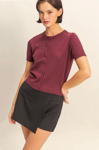cherry crisp cardi