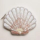 seashell beaded coin purse