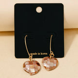 shell plated heart earrings