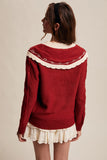 rouge ribbon sweater
