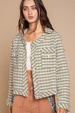 pistachio tweed jacket