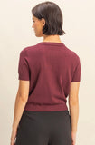 cherry crisp cardi