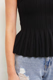 blake knit peplum top