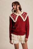 rouge ribbon sweater