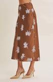 slow burn midi skirt