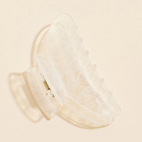 lace inlay claw clip