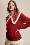 rouge ribbon sweater