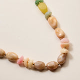 organic multi bead necklace