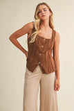 sepia vest top