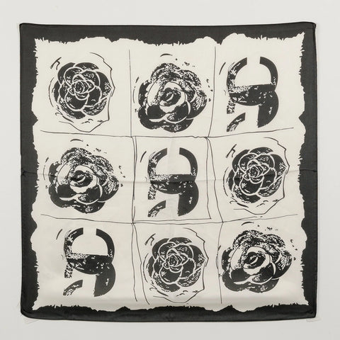 abstract print square scarf