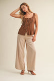 sepia vest top