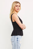 blake knit peplum top