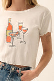 cocktails graphic tshirt