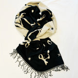 reversible bow scarf