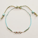 beaded adjustable anklet