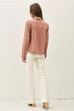 tea rose tencel jacket