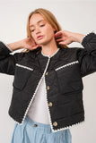 icing quilted coat