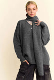 lady grey sweater set