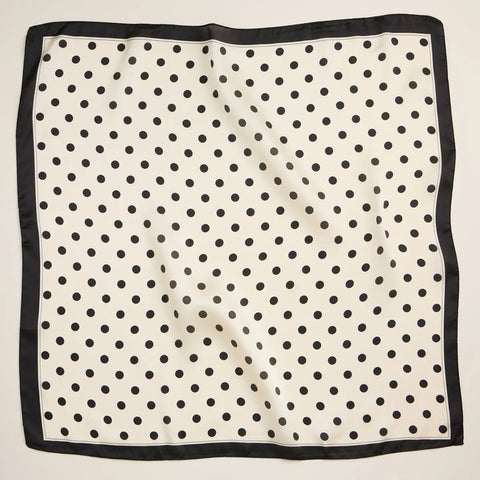 polka dot square scarf