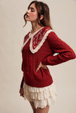 rouge ribbon sweater