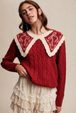rouge ribbon sweater