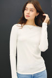 softcore boatneck tee (black and white)